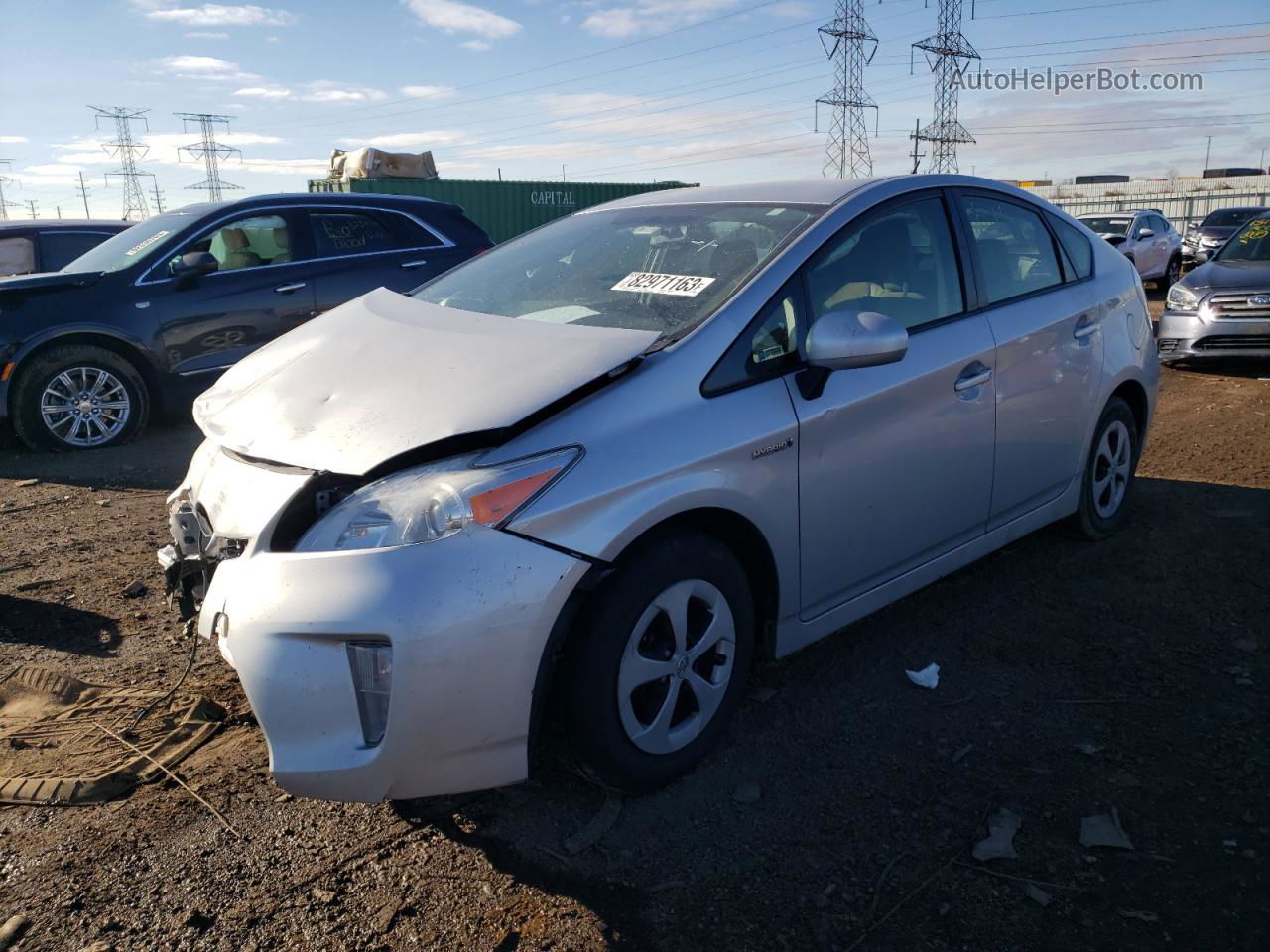 2014 Toyota Prius  Silver vin: JTDKN3DU1E0359390