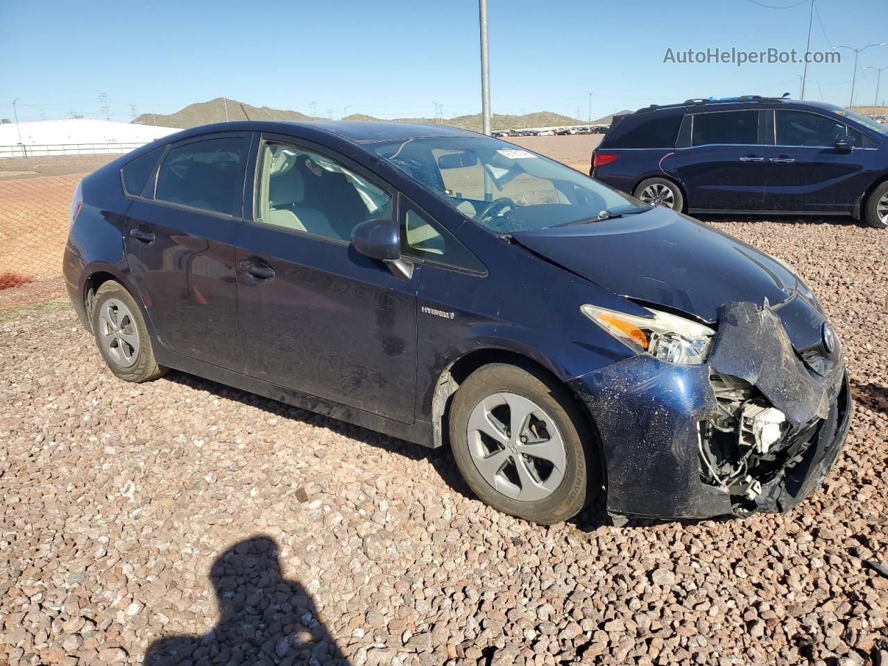 2014 Toyota Prius  Blue vin: JTDKN3DU1E1754521