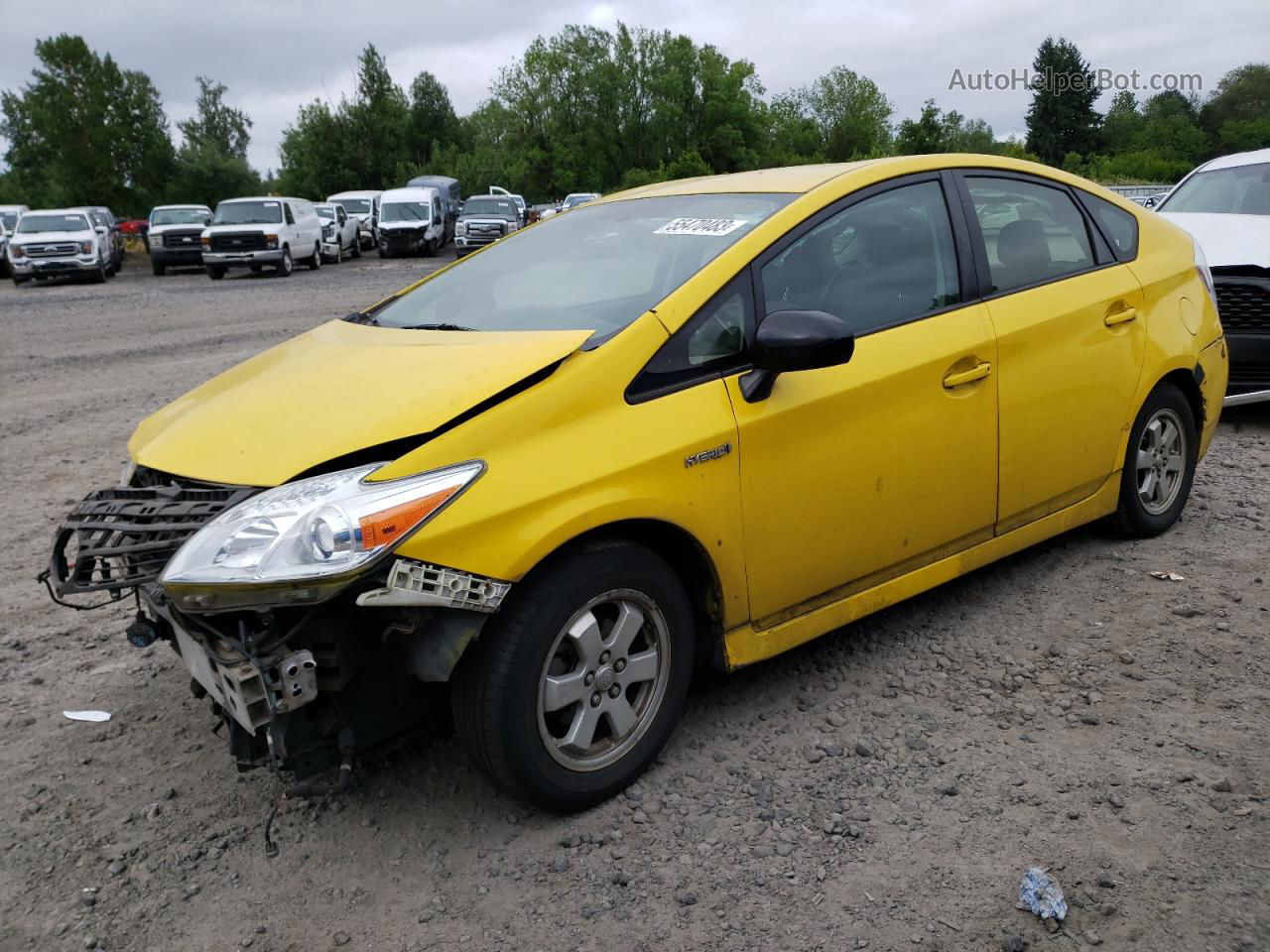 2014 Toyota Prius  Yellow vin: JTDKN3DU1E1772064