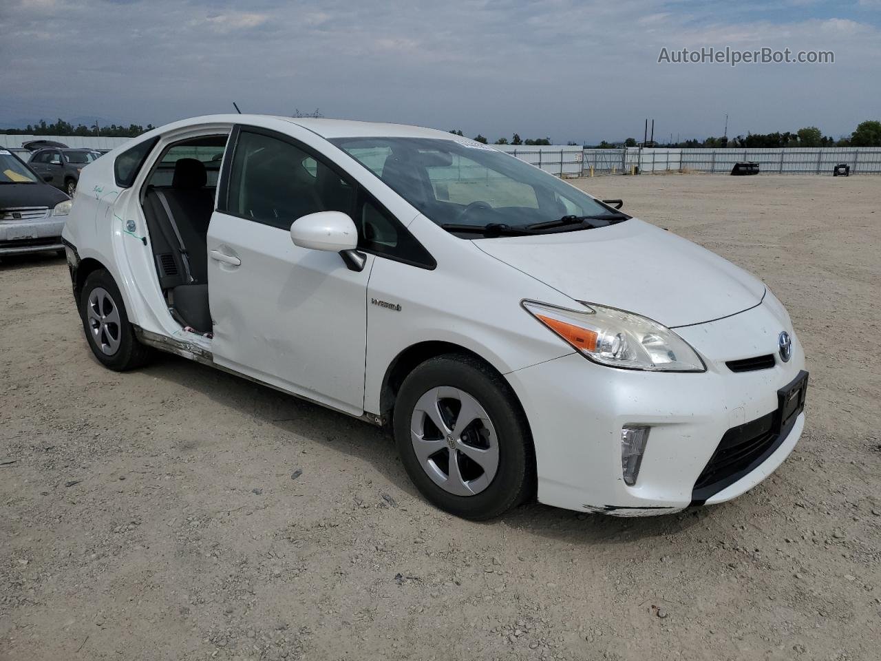 2014 Toyota Prius  White vin: JTDKN3DU1E1774123