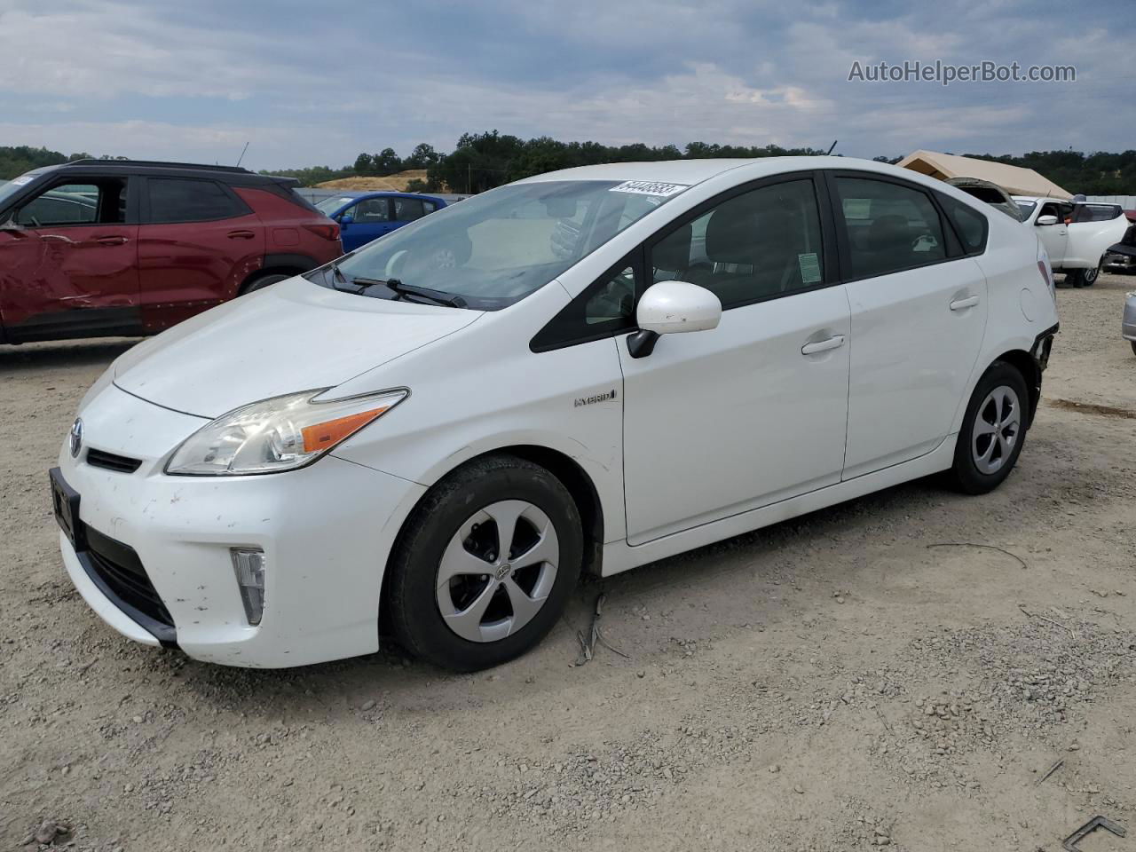 2014 Toyota Prius  White vin: JTDKN3DU1E1774123