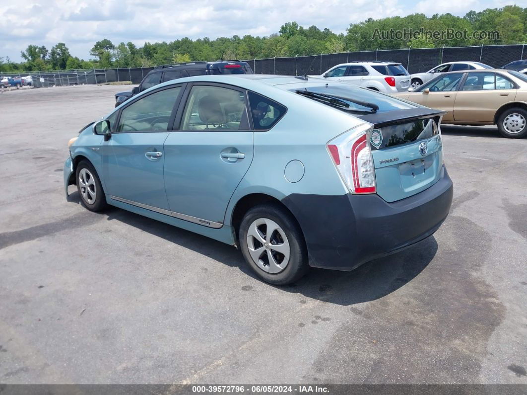 2012 Toyota Prius Three Light Blue vin: JTDKN3DU2C1492750