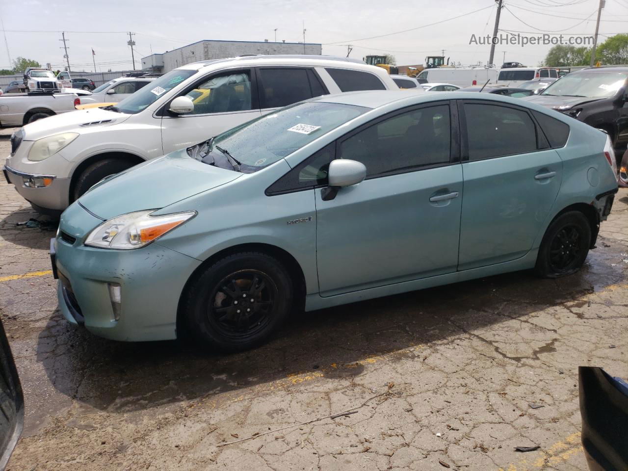 2012 Toyota Prius  Turquoise vin: JTDKN3DU2C1541056