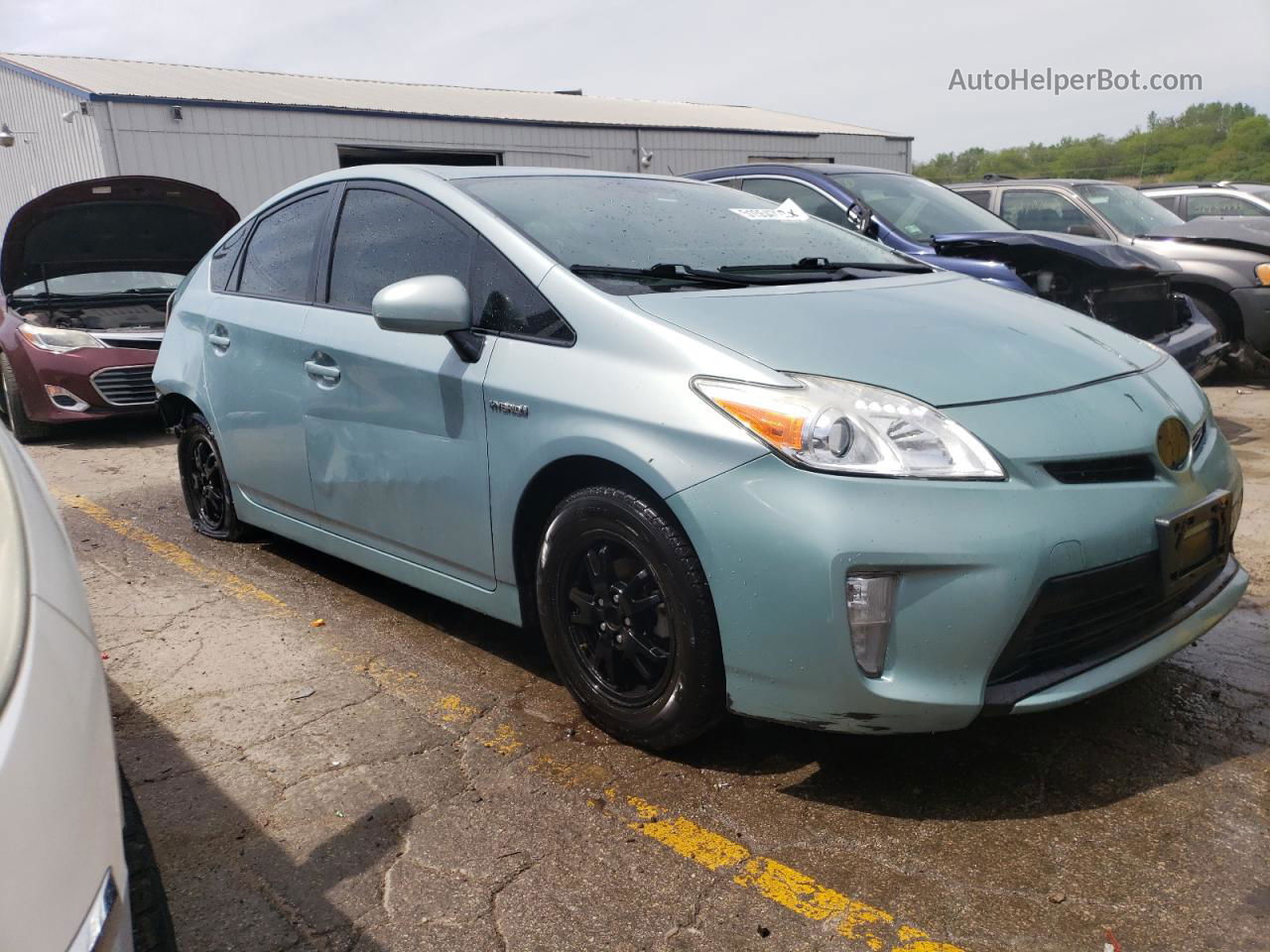 2012 Toyota Prius  Turquoise vin: JTDKN3DU2C1541056