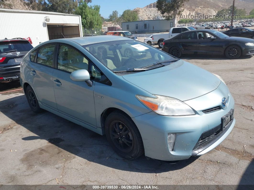 2012 Toyota Prius Three Light Blue vin: JTDKN3DU2C1553322