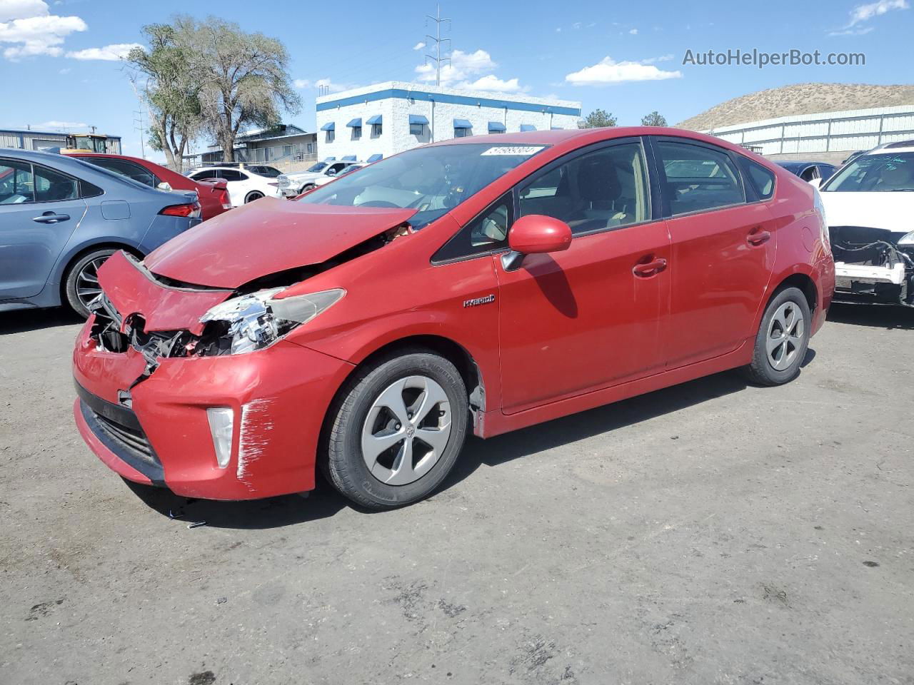 2012 Toyota Prius  Red vin: JTDKN3DU2C1585266