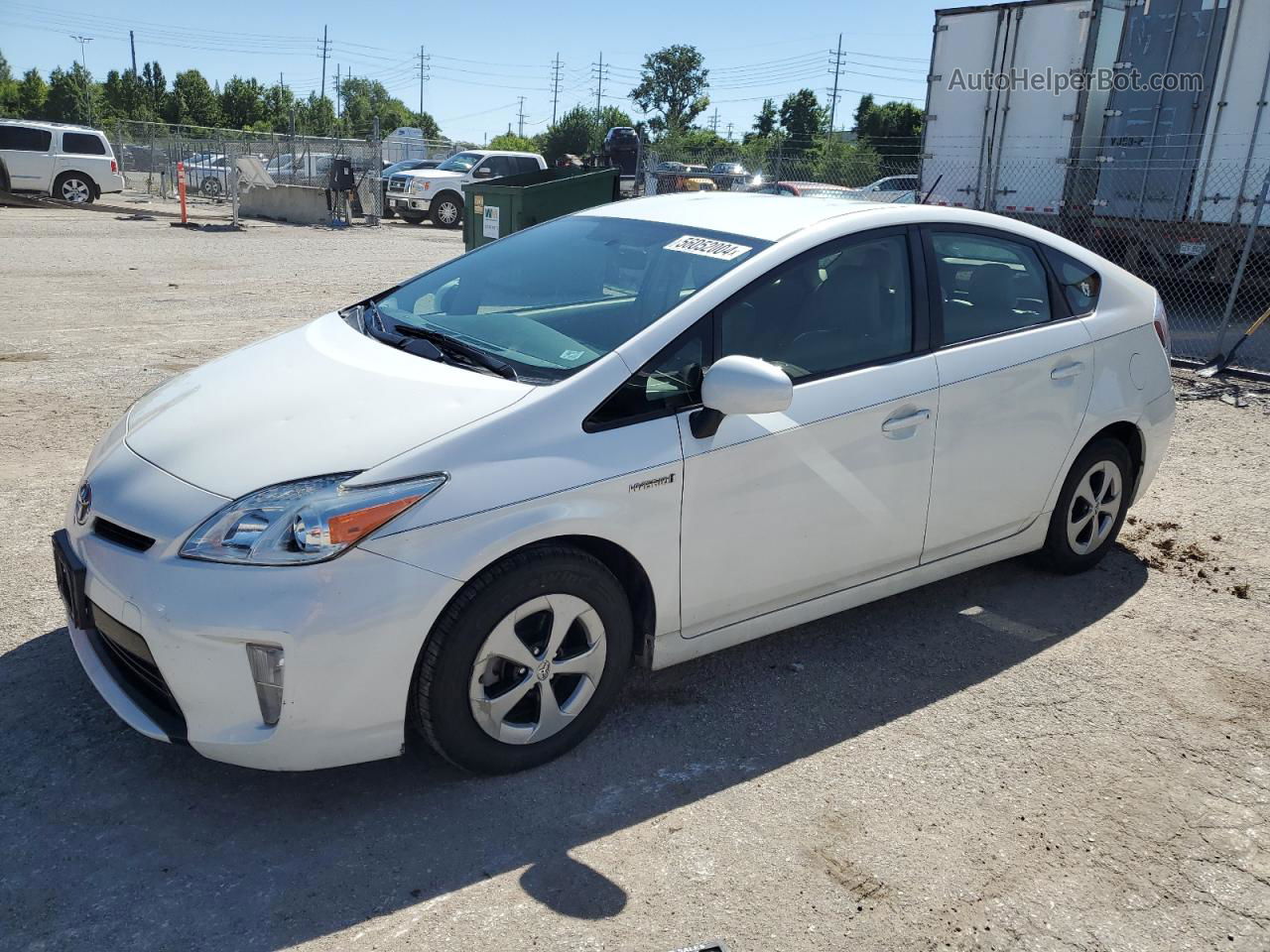 2012 Toyota Prius  White vin: JTDKN3DU2C5405213