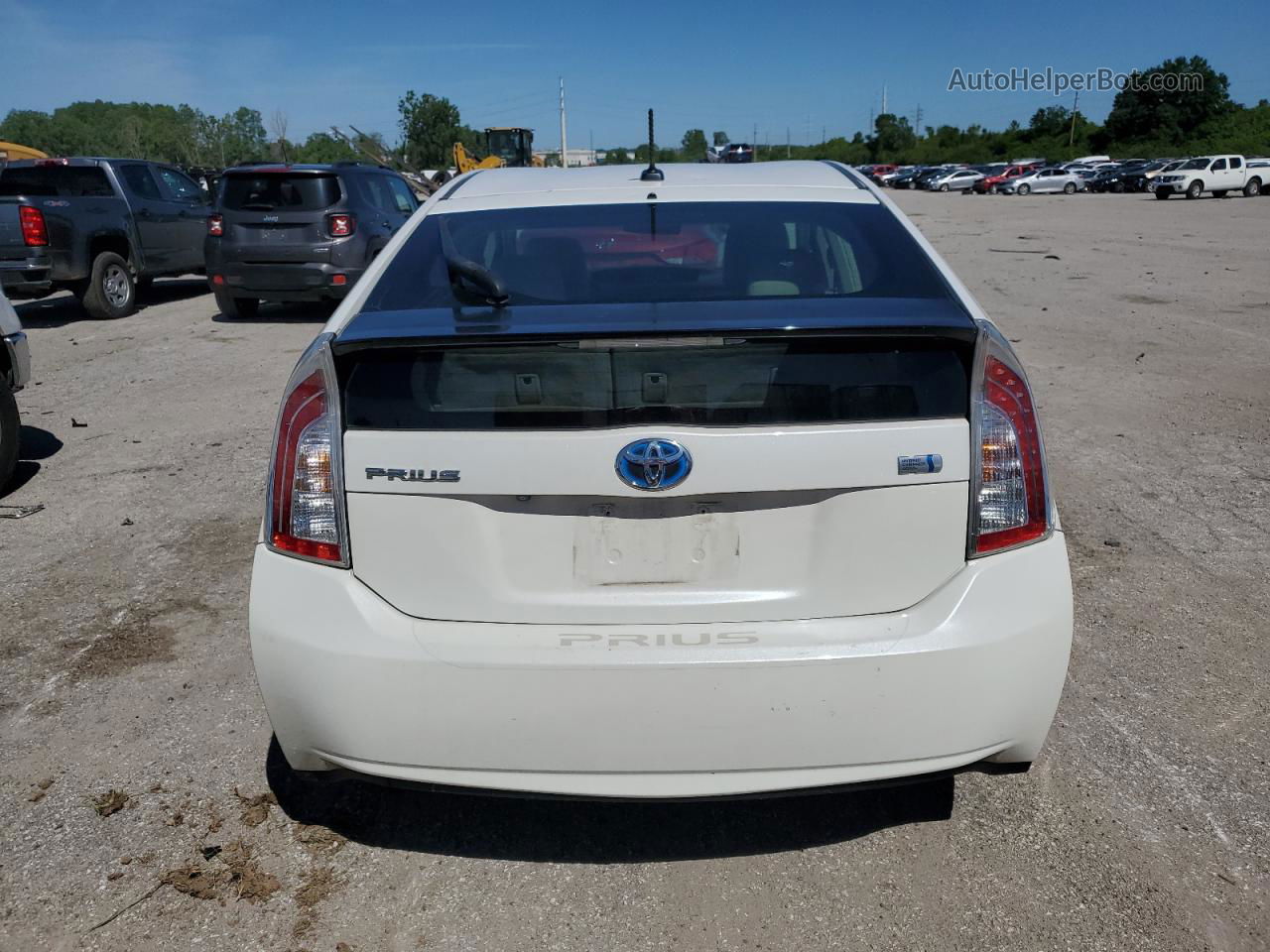 2012 Toyota Prius  White vin: JTDKN3DU2C5405213