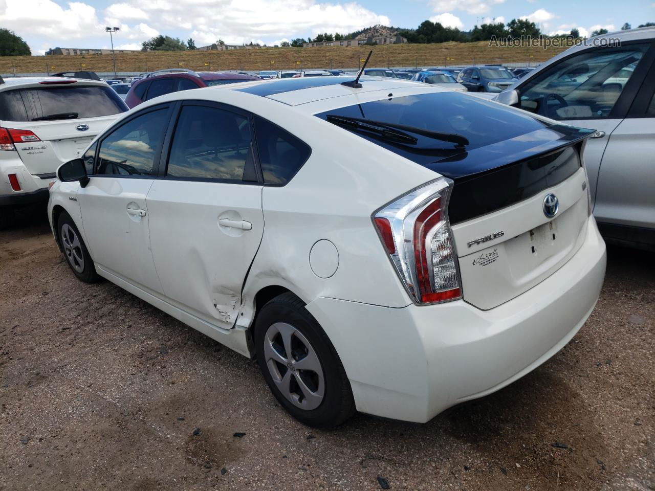 2012 Toyota Prius  White vin: JTDKN3DU2C5413554