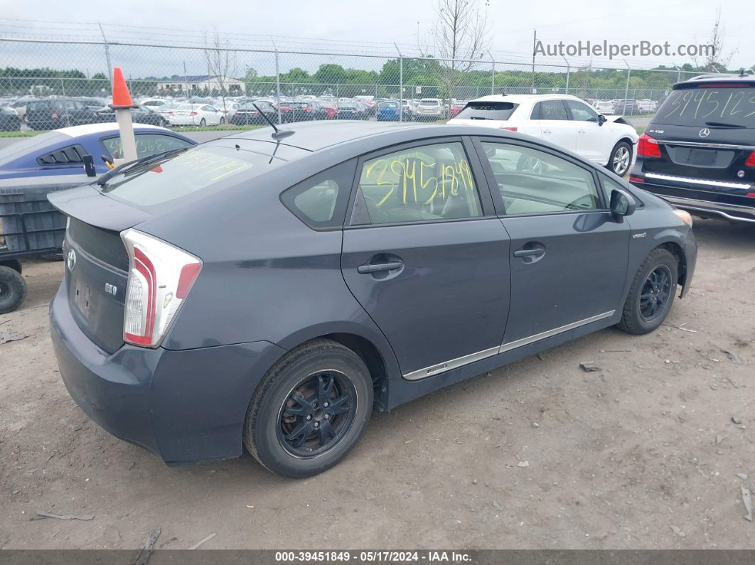 2012 Toyota Prius Four Gray vin: JTDKN3DU2C5429835