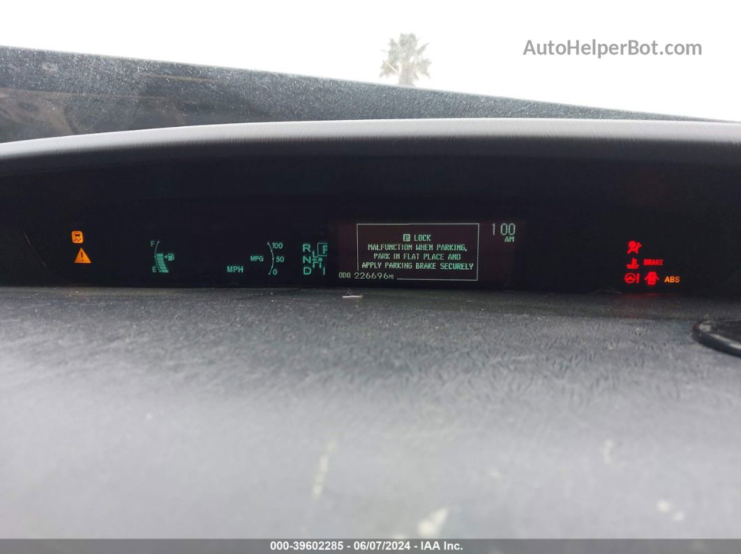 2012 Toyota Prius   Черный vin: JTDKN3DU2C5434646