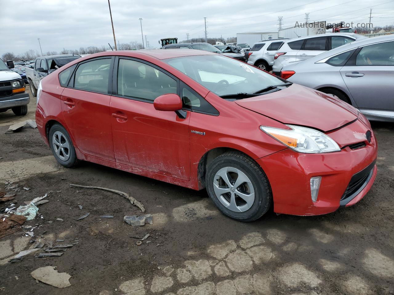 2012 Toyota Prius  Red vin: JTDKN3DU2C5453214