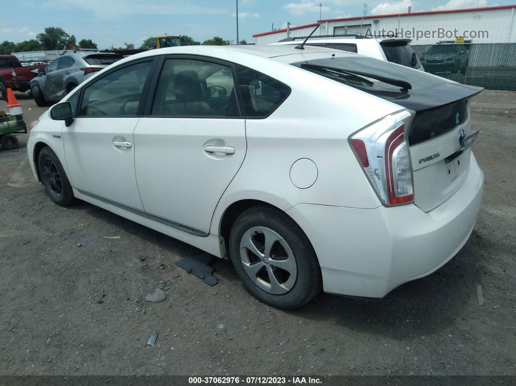 2012 Toyota Prius One/two/three/four/five Белый vin: JTDKN3DU2C5460390