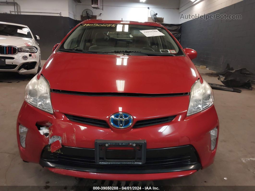 2013 Toyota Prius   Red vin: JTDKN3DU2D0347361