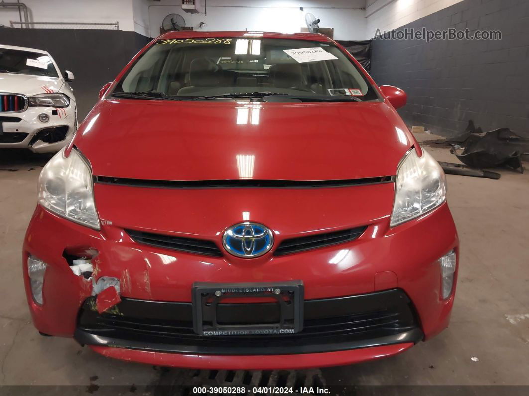 2013 Toyota Prius   Red vin: JTDKN3DU2D0347361