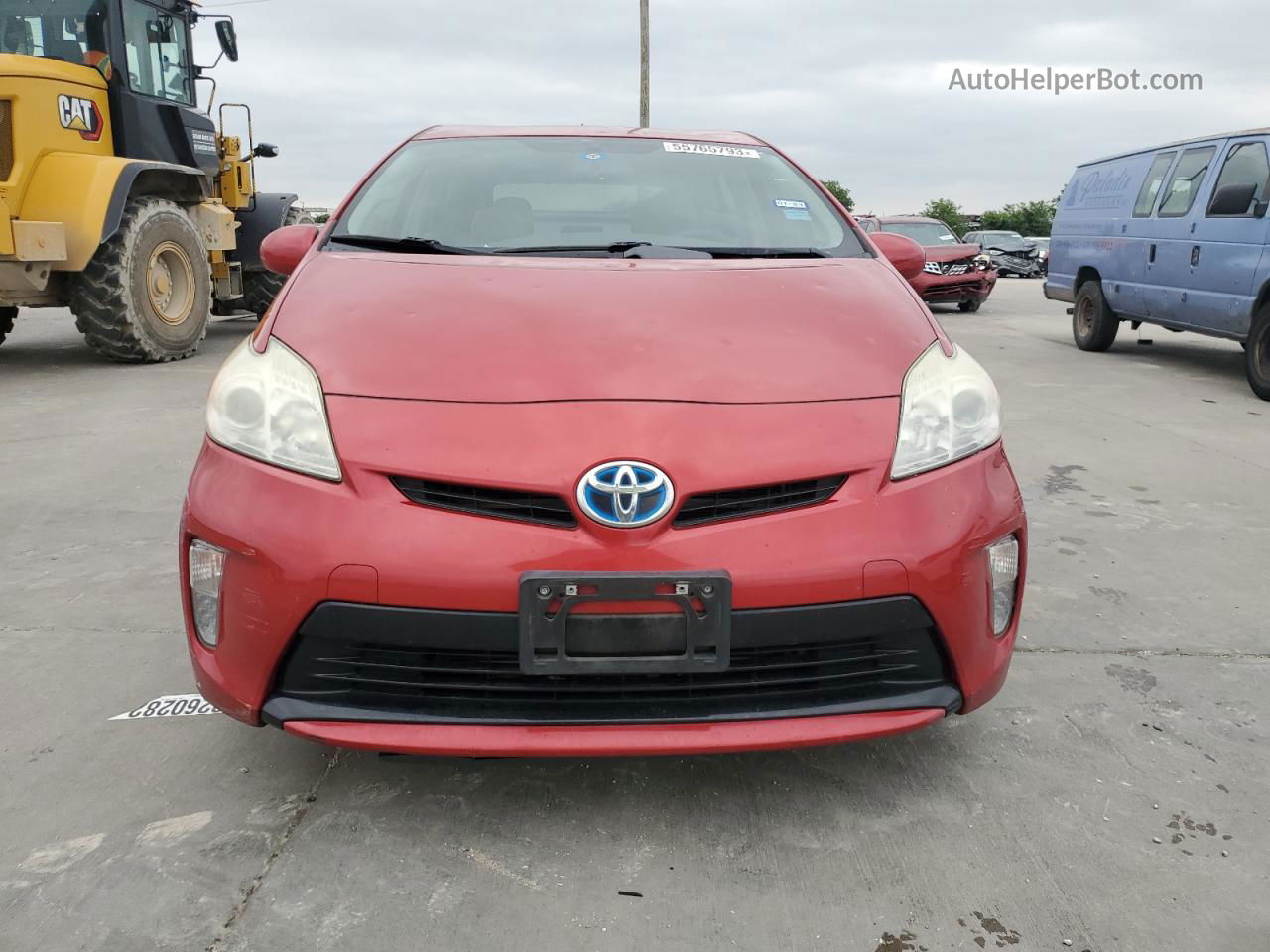 2013 Toyota Prius  Красный vin: JTDKN3DU2D0349255