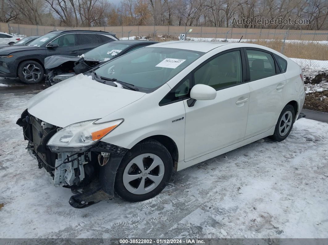 2013 Toyota Prius Two White vin: JTDKN3DU2D0353368