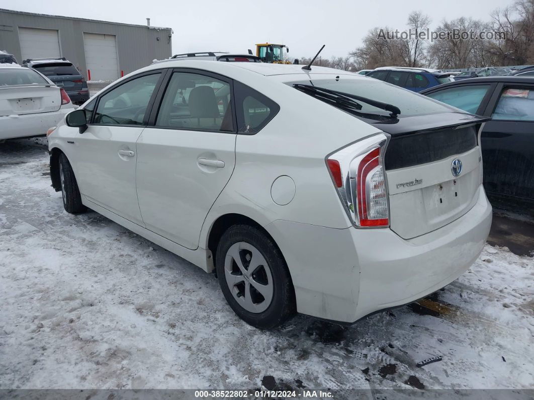 2013 Toyota Prius Two Белый vin: JTDKN3DU2D0353368