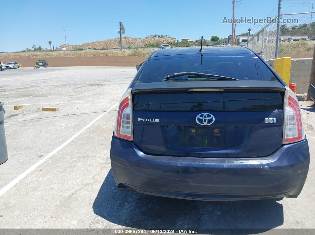 2013 Toyota Prius Two Blue vin: JTDKN3DU2D1658430