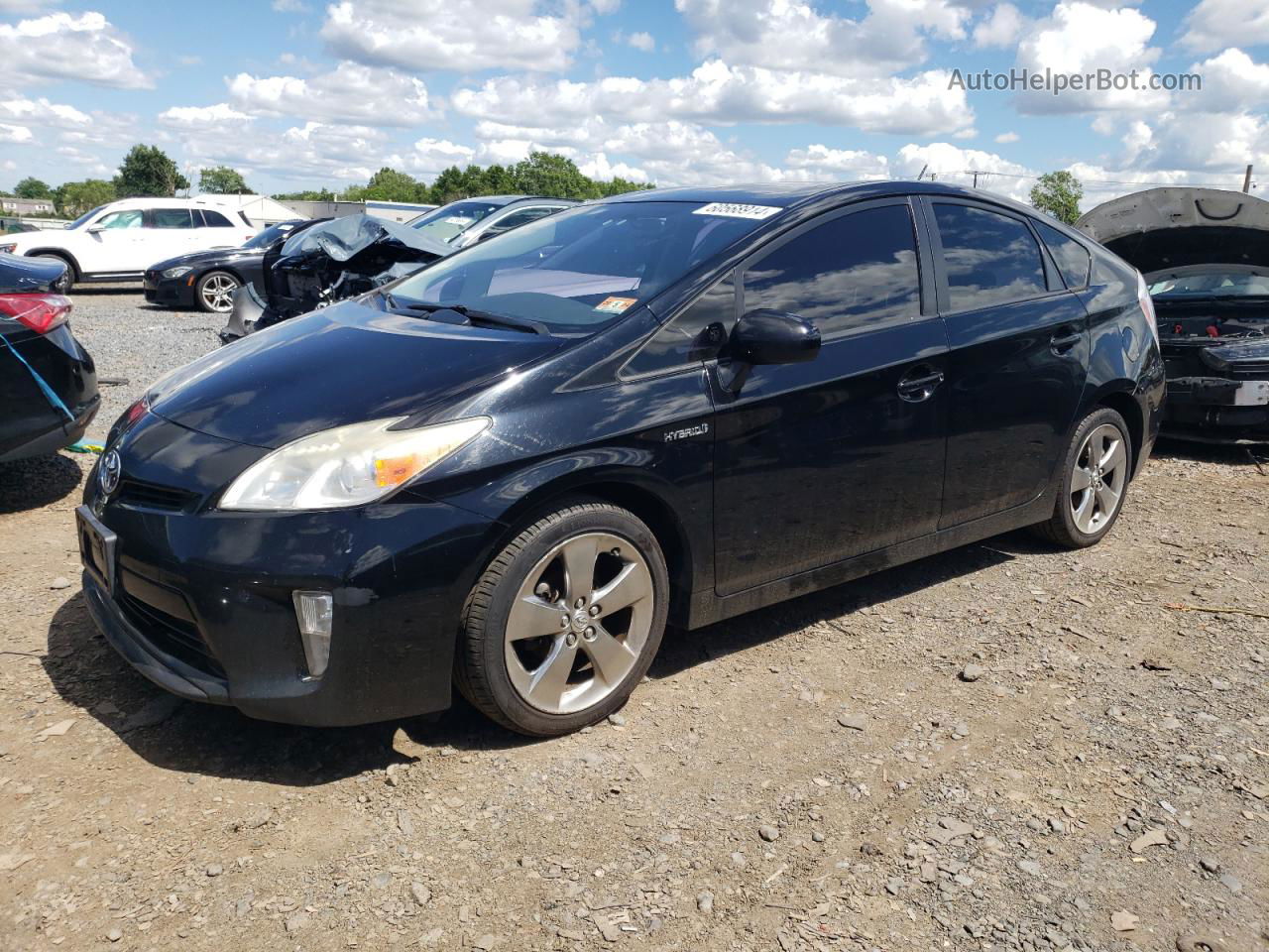 2013 Toyota Prius  Black vin: JTDKN3DU2D5603713