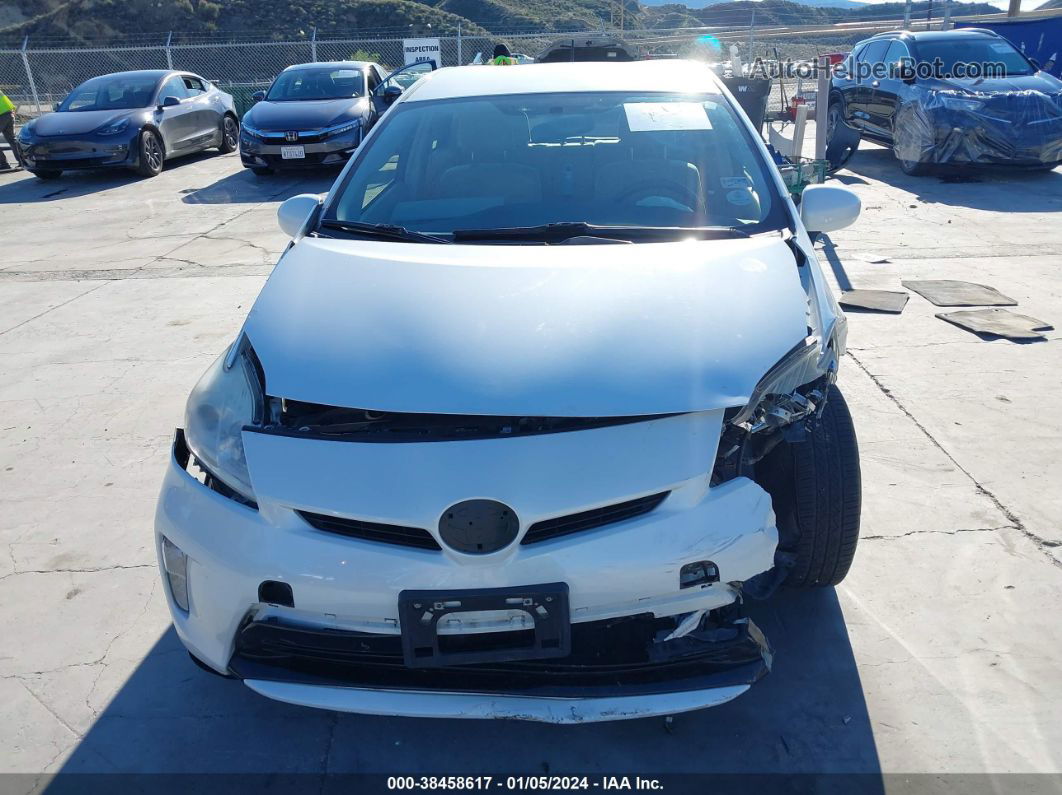 2013 Toyota Prius Three White vin: JTDKN3DU2D5655391