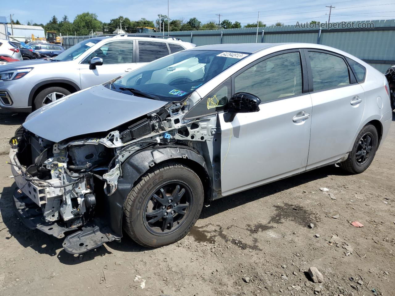 2013 Toyota Prius  Silver vin: JTDKN3DU2D5669288