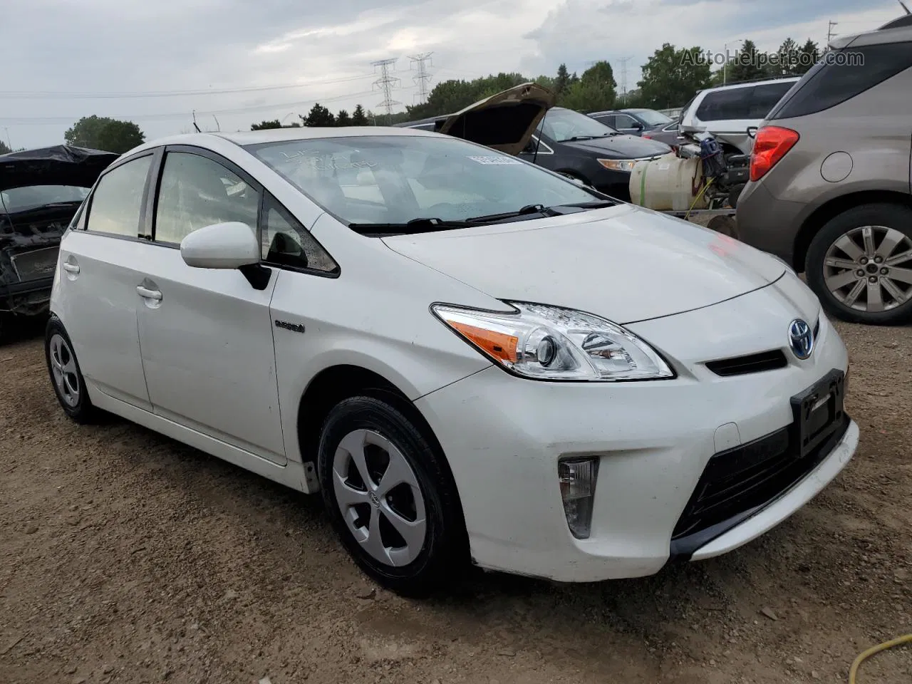 2014 Toyota Prius  Белый vin: JTDKN3DU2E0359057