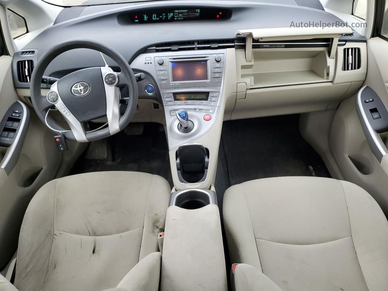 2014 Toyota Prius  Белый vin: JTDKN3DU2E0359057