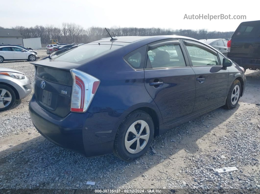 2014 Toyota Prius Three Blue vin: JTDKN3DU2E0362539