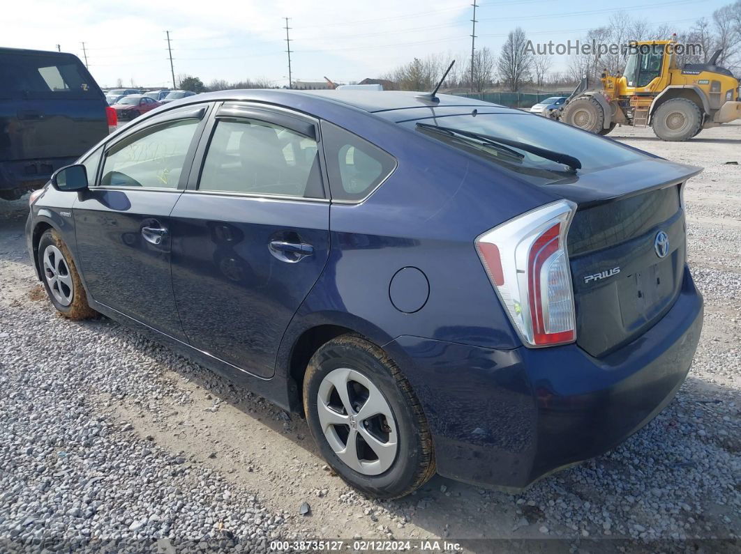 2014 Toyota Prius Three Blue vin: JTDKN3DU2E0362539