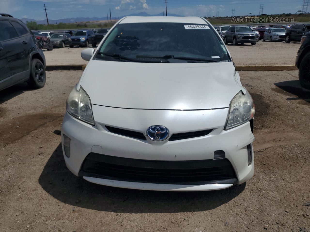 2014 Toyota Prius  White vin: JTDKN3DU2E1756178