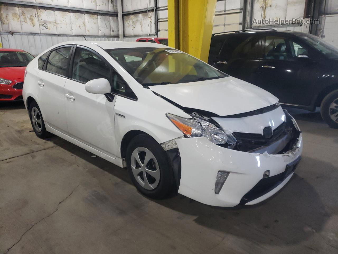 2014 Toyota Prius  White vin: JTDKN3DU2E1831056