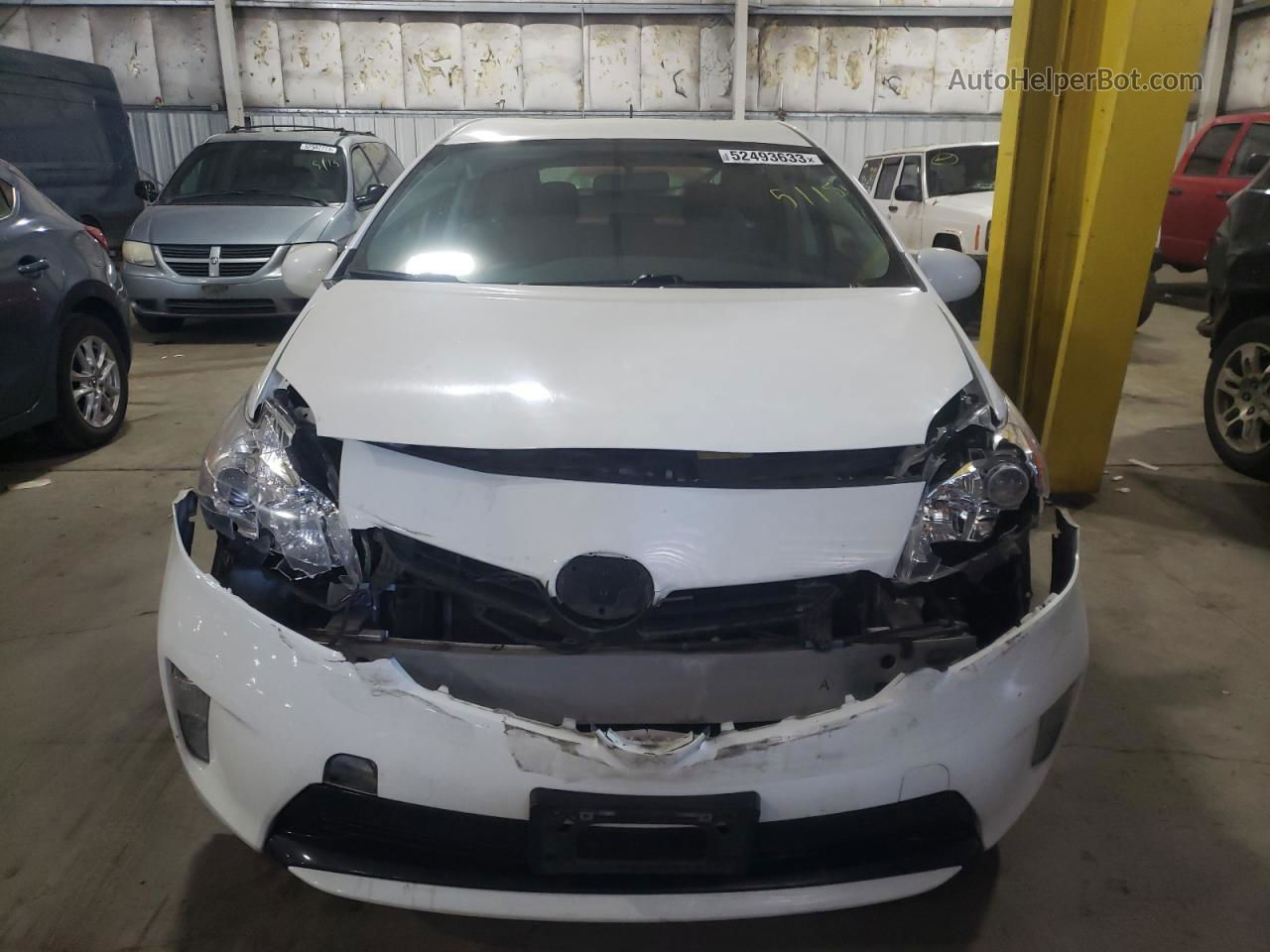 2014 Toyota Prius  White vin: JTDKN3DU2E1831056