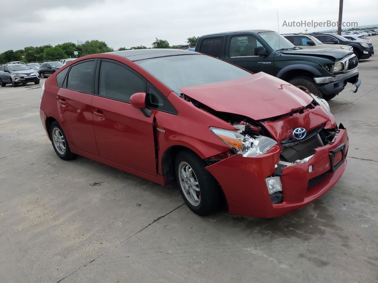 2011 Toyota Prius Красный vin: JTDKN3DU3B0308565