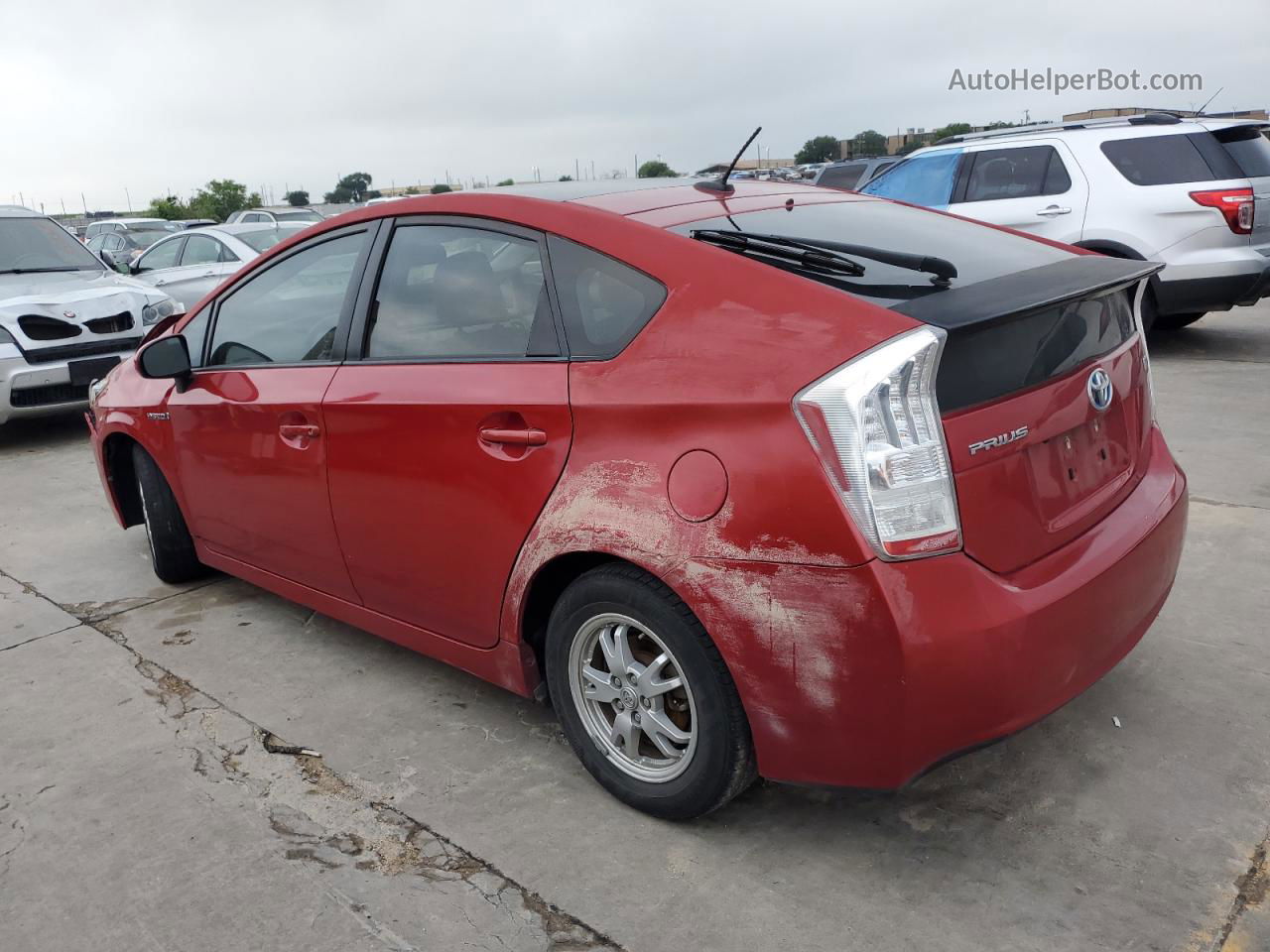 2011 Toyota Prius Красный vin: JTDKN3DU3B0308565