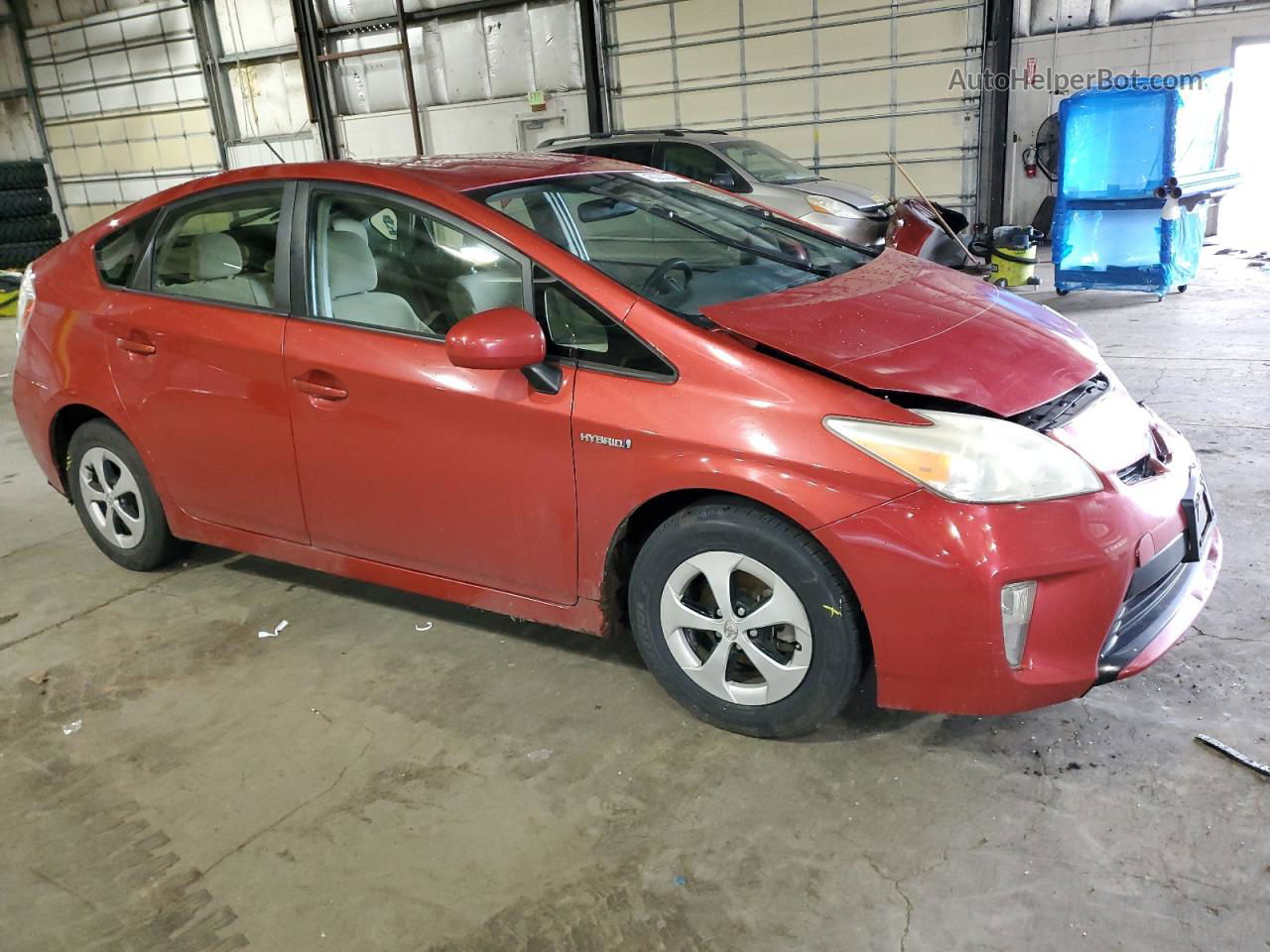 2012 Toyota Prius  Бордовый vin: JTDKN3DU3C1490912