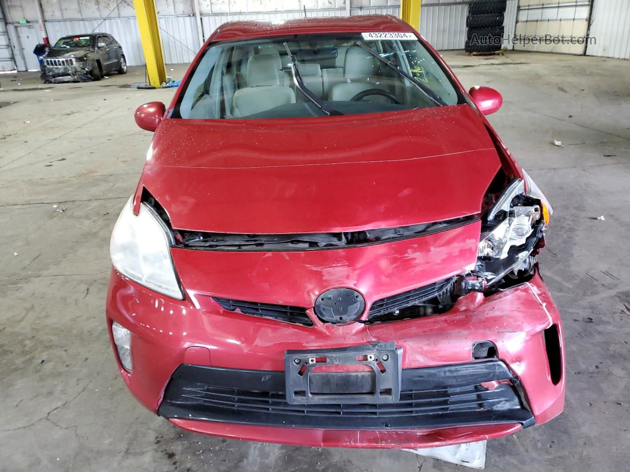 2012 Toyota Prius  Burgundy vin: JTDKN3DU3C1490912