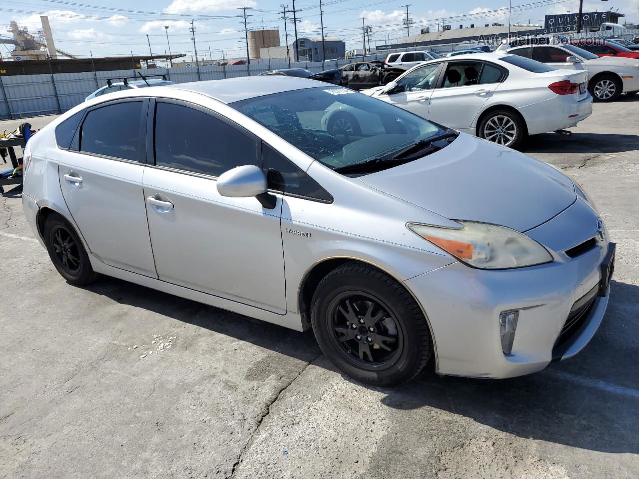 2012 Toyota Prius  Серебряный vin: JTDKN3DU3C1552731