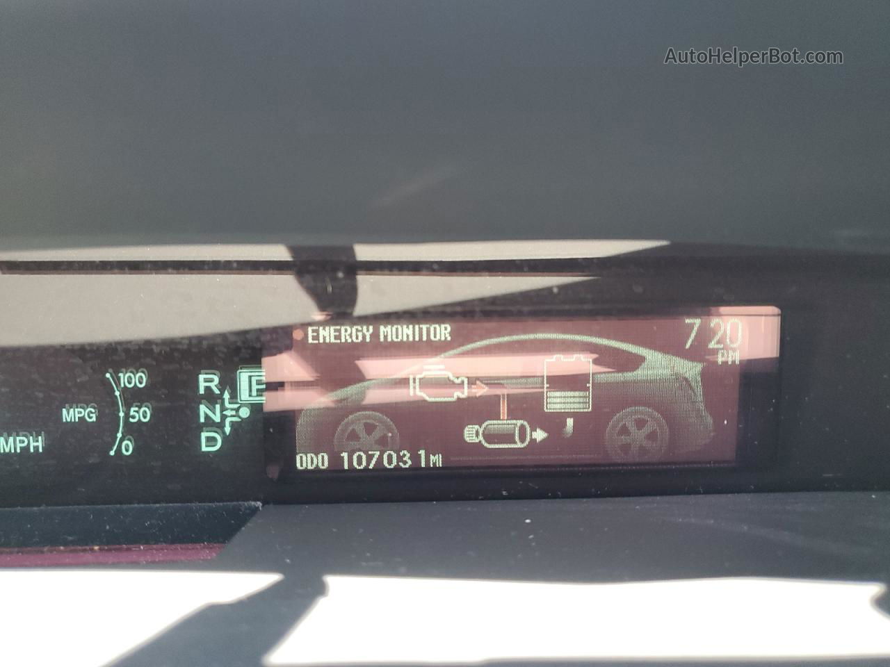 2012 Toyota Prius  Серебряный vin: JTDKN3DU3C1552731