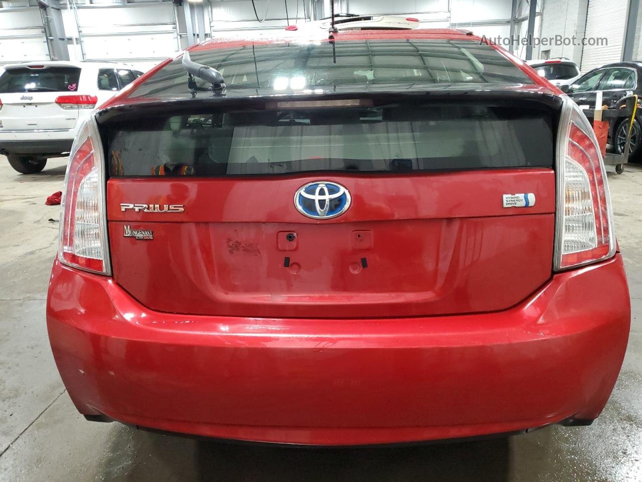 2012 Toyota Prius  Красный vin: JTDKN3DU3C1593974