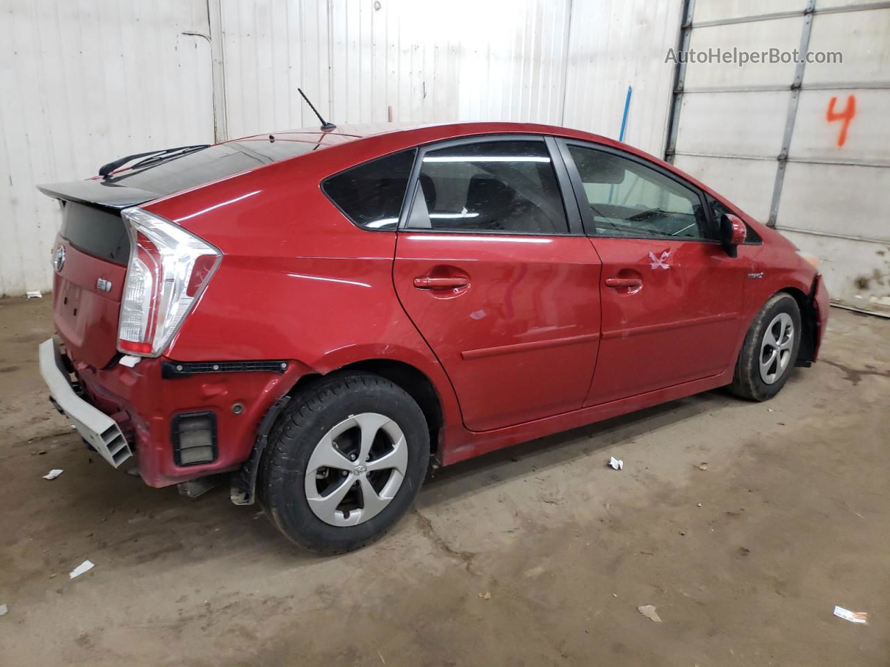 2012 Toyota Prius  Red vin: JTDKN3DU3C5378085