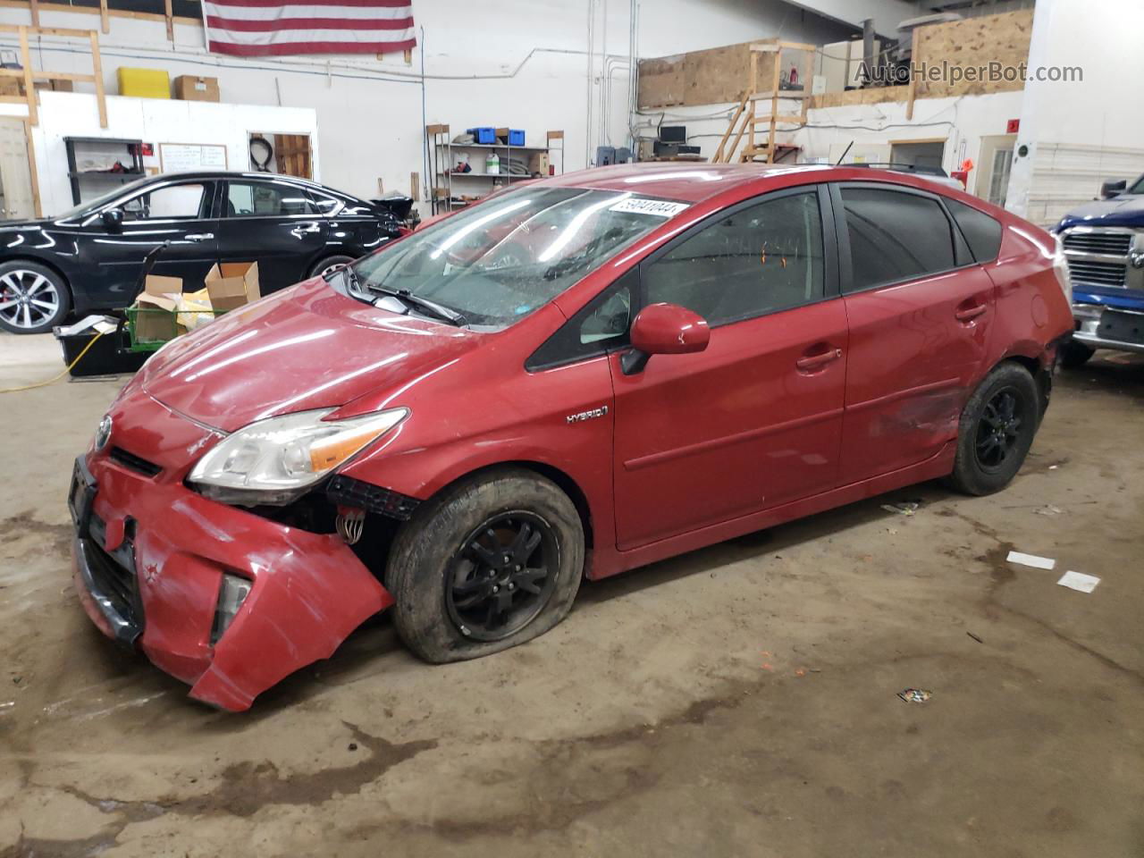 2012 Toyota Prius  Red vin: JTDKN3DU3C5378085