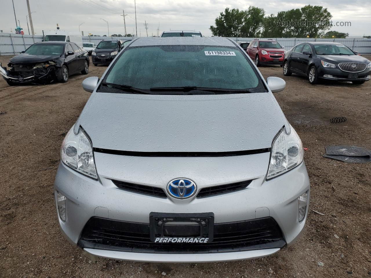 2012 Toyota Prius  Silver vin: JTDKN3DU3C5435868