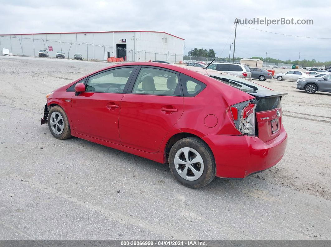 2012 Toyota Prius Two Red vin: JTDKN3DU3C5436972