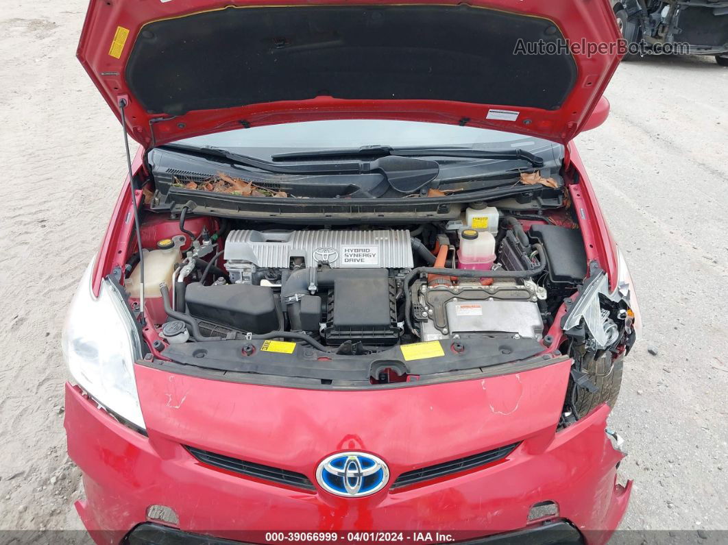 2012 Toyota Prius Two Red vin: JTDKN3DU3C5436972