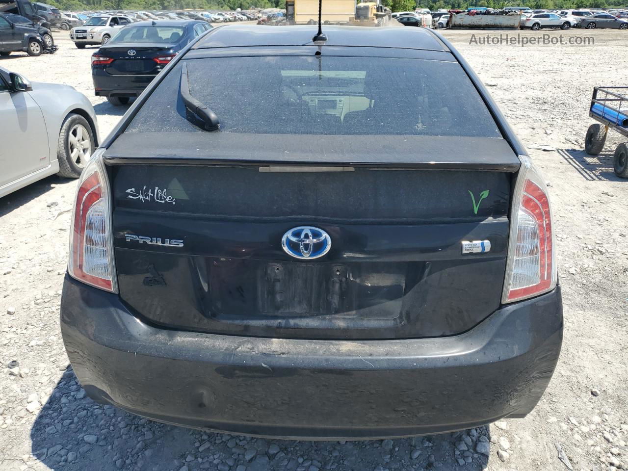 2012 Toyota Prius  Black vin: JTDKN3DU3C5455795