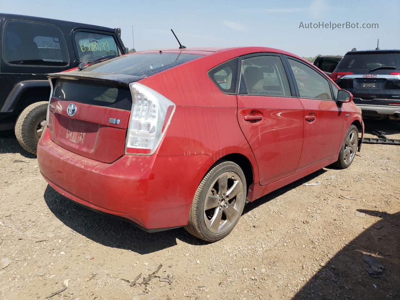 2012 Toyota Prius  Red vin: JTDKN3DU3C5457949