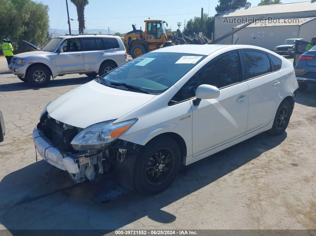 2012 Toyota Prius Two White vin: JTDKN3DU3C5530964