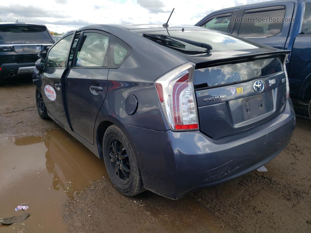 2013 Toyota Prius  Gray vin: JTDKN3DU3D1690688