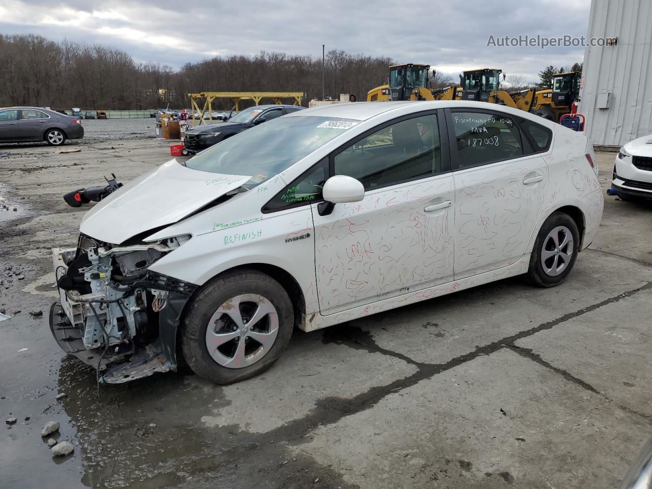 2013 Toyota Prius  White vin: JTDKN3DU3D1692893